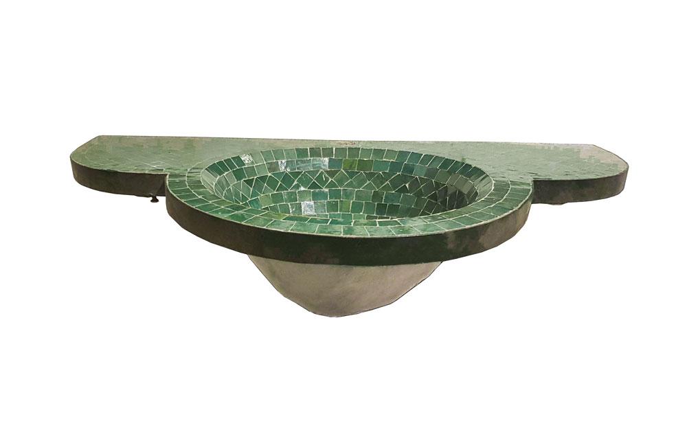 Runda mosaik handfat