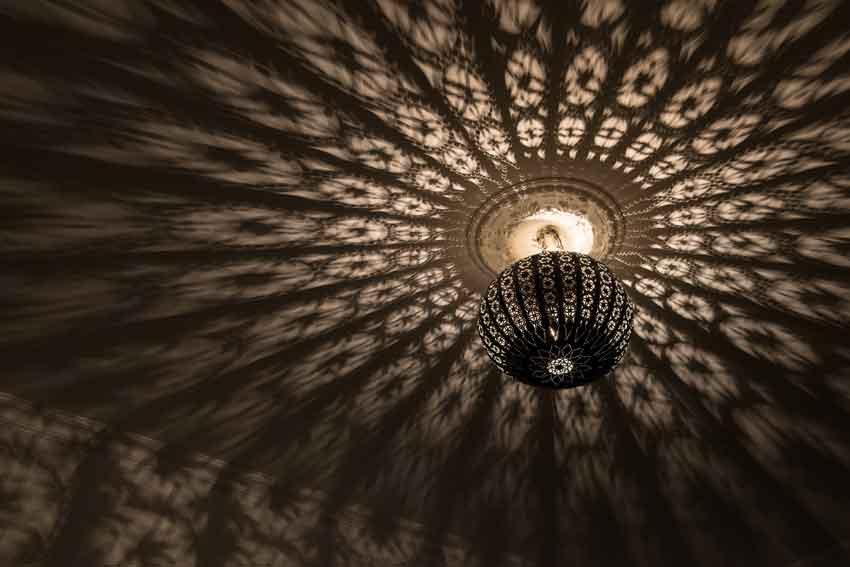Marockansk lampa zink