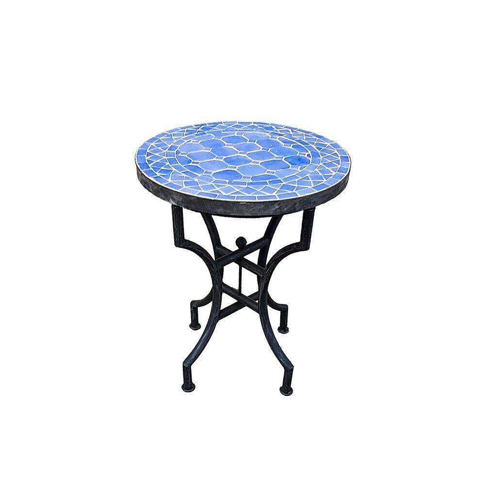 Mosaikbord 80 cm ljusblå