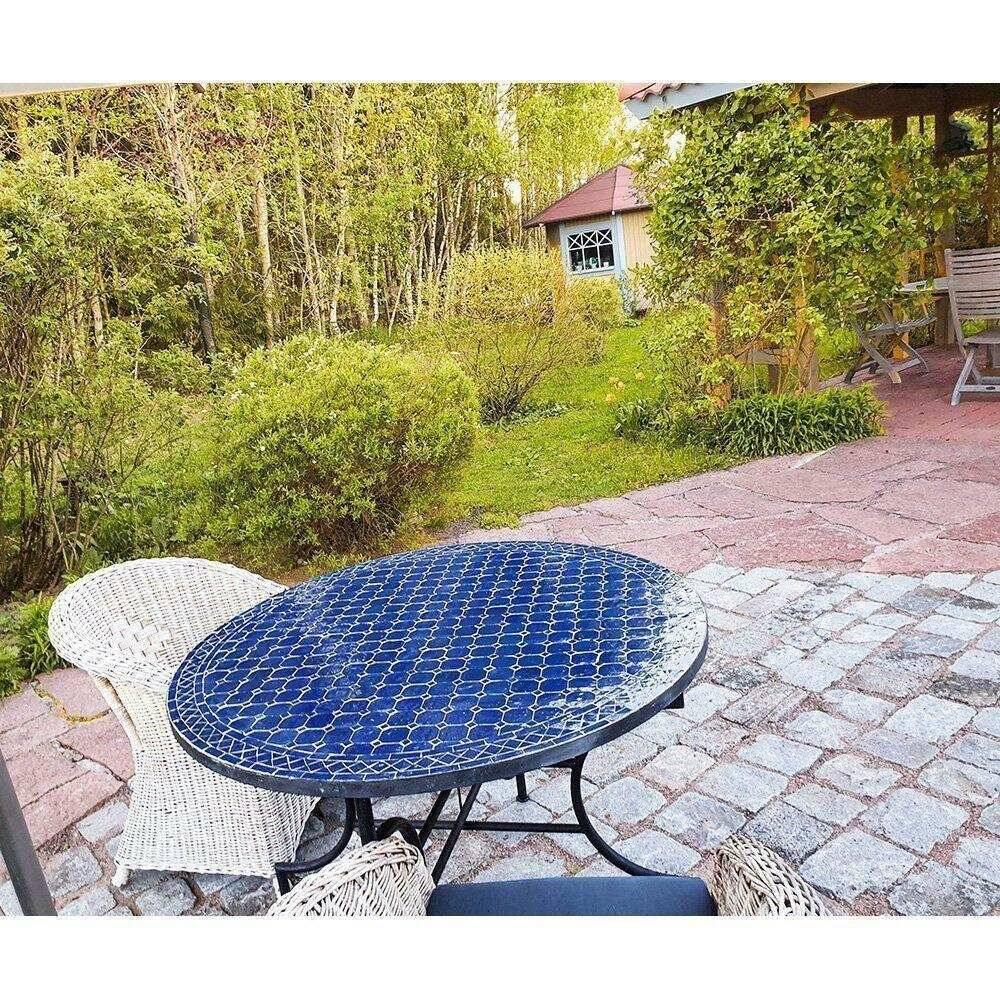 Mosaikbord Mörkblå-Ø: 110