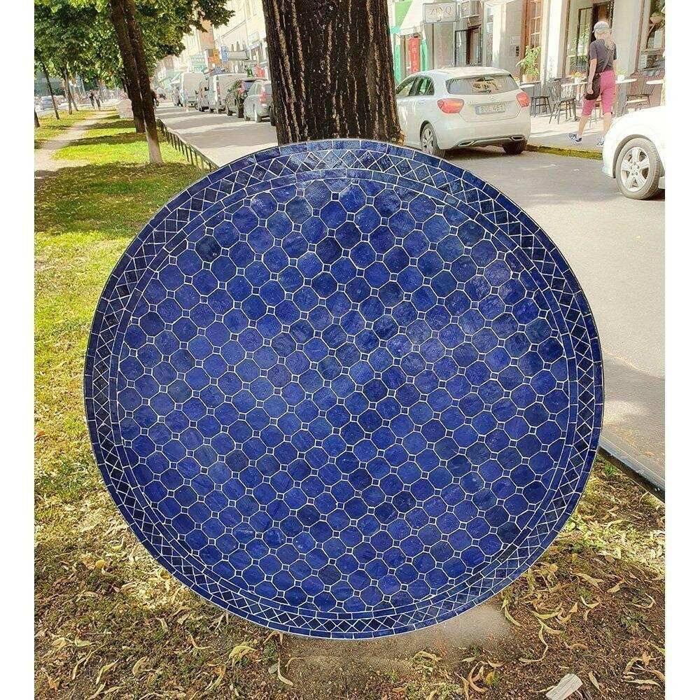 Mosaikbord Mörkblå-Ø: 120