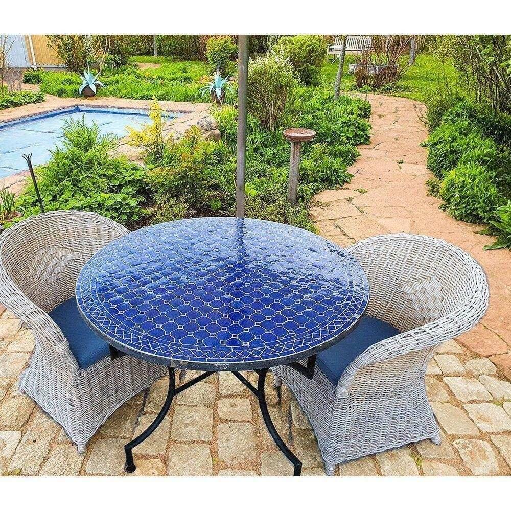 Mosaikbord Mörkblå-Ø: 100 