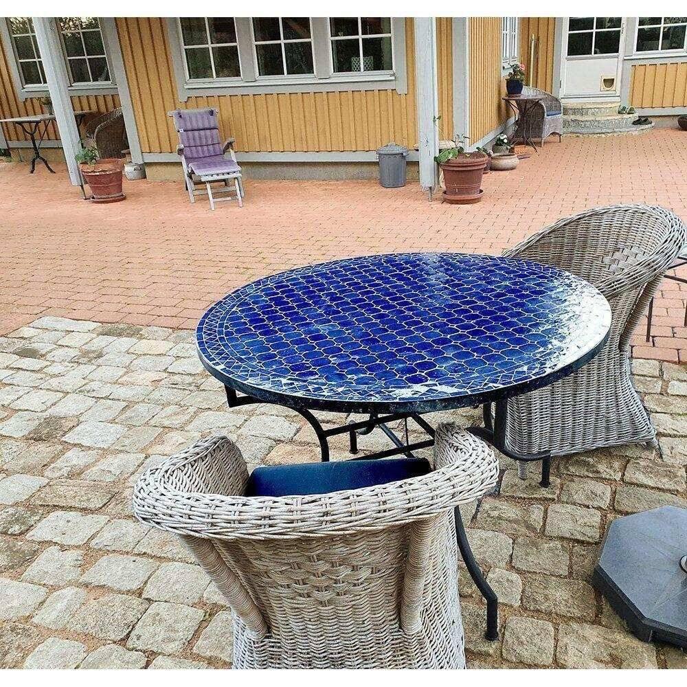  Mosaikbord Mörkblå-Ø: 90