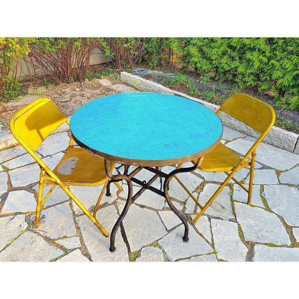 mosaikbord turkos blå 80 