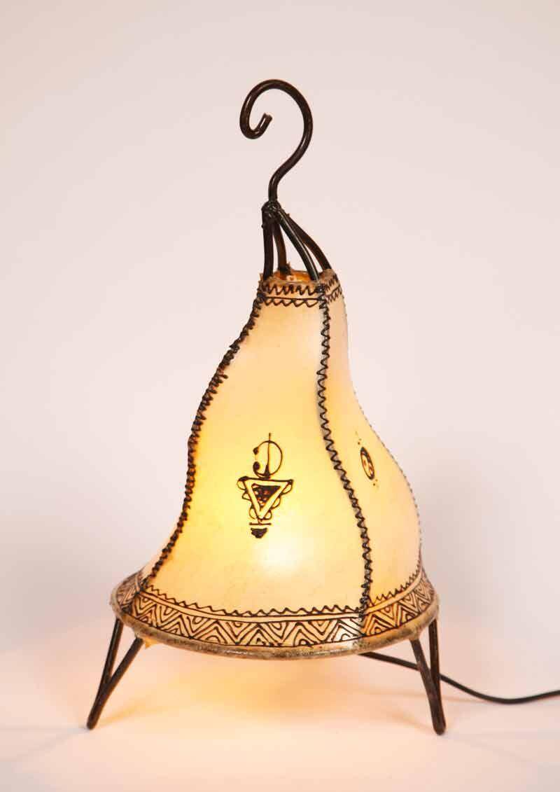 marockansk lampa vit