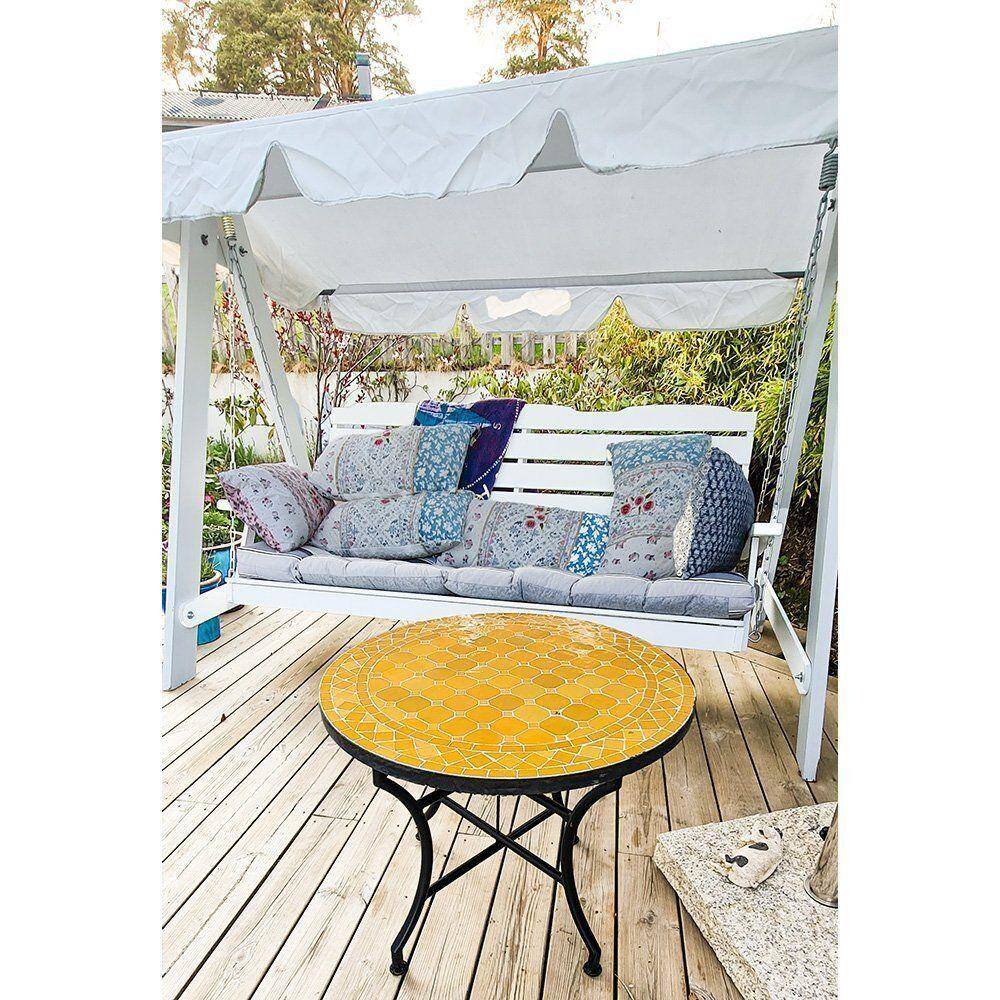 Mosaikbord Gul Ø: 60 cm 