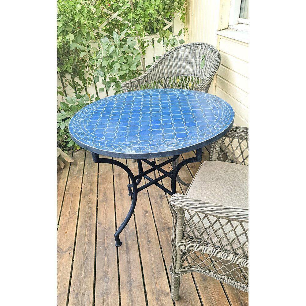 Mosaikbord Ljusblå-Ø: 70 