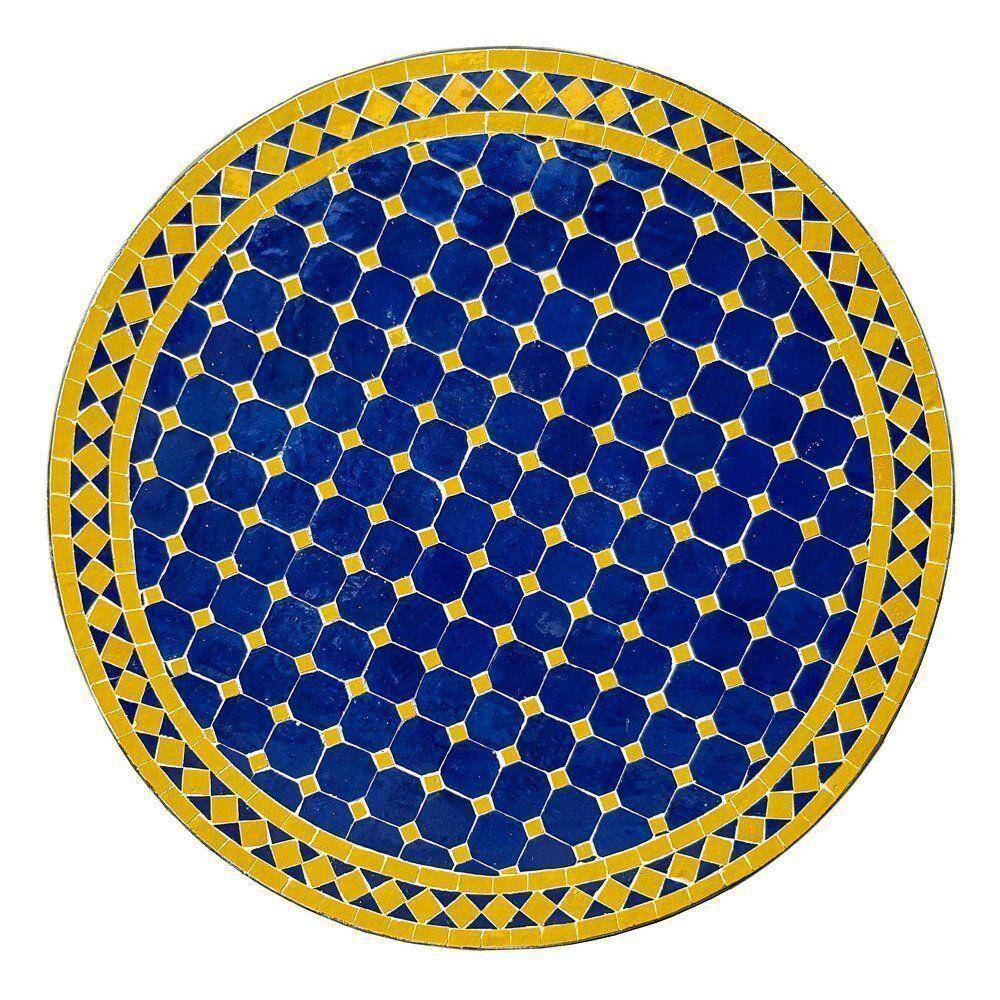 Mosaikbord Mörkblå & Gul Ø: 120 cm 