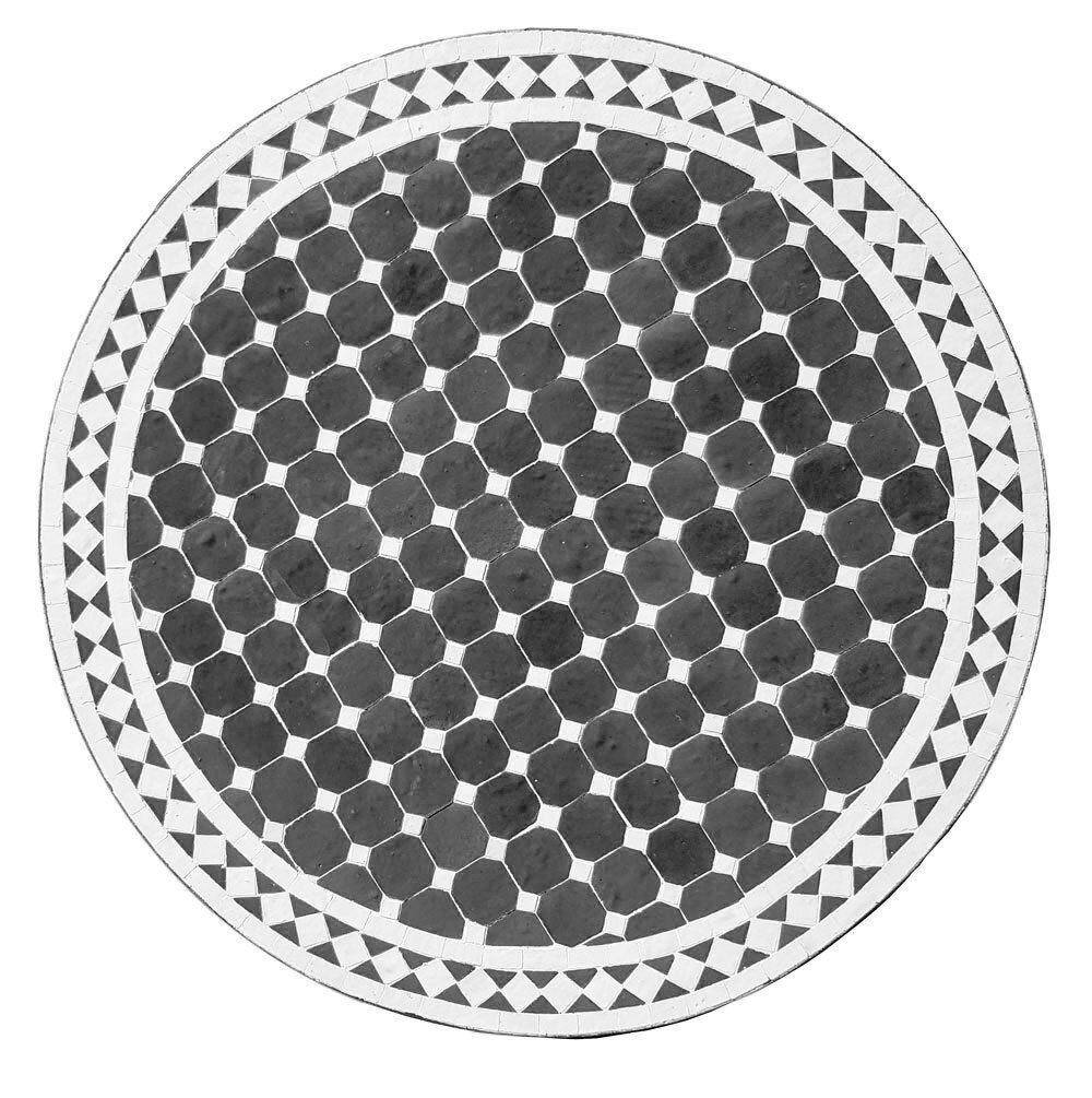 Mosaikbord  svart & vit