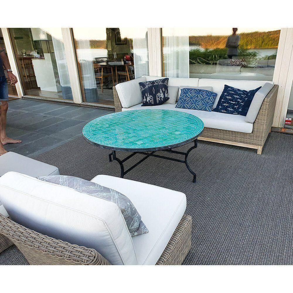 Mosaikbord Turkos Ø 130 cm 