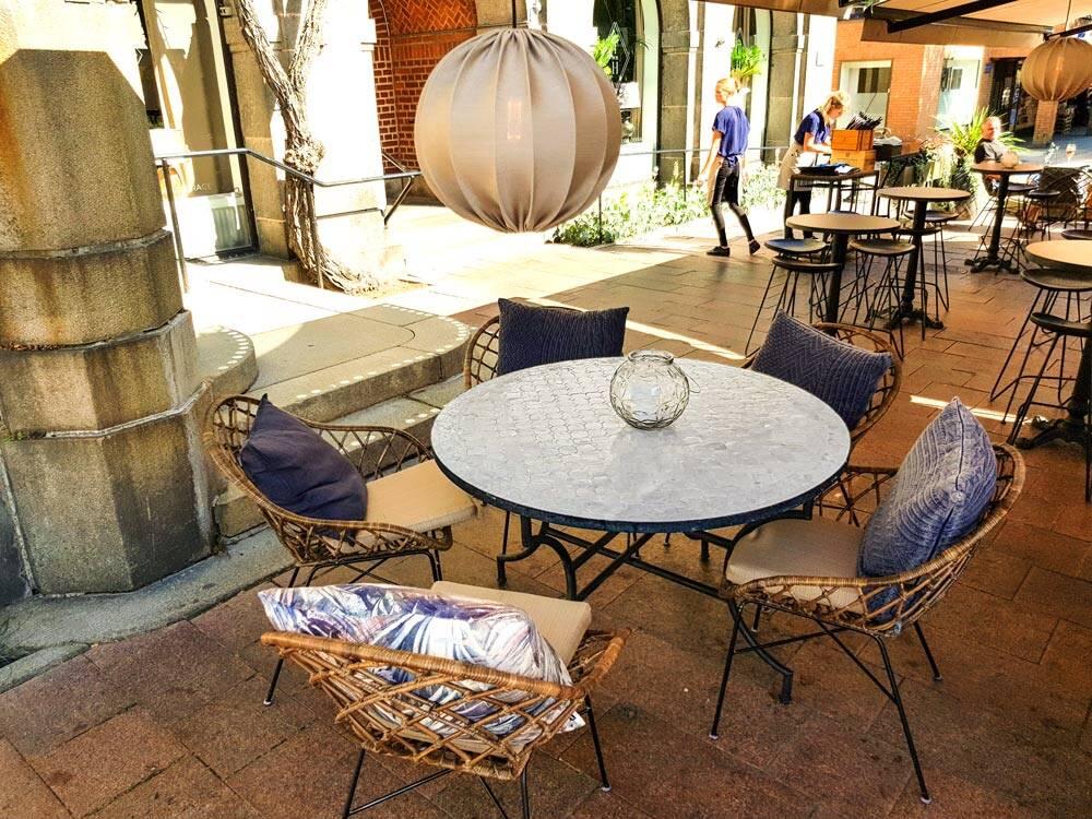 Mosaikbord Vit Ø: 120 cm 