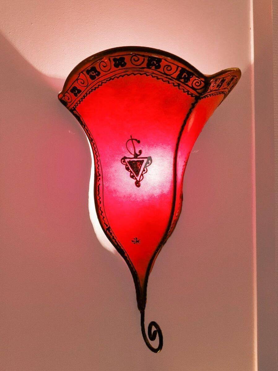 Marockanska Röd  Lampa